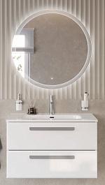 BelBagno Мебель для ванной Eco Cer-N 80 CZR-8095-80 bianco opaco ручки серые – фотография-1