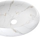 Teymi Раковина накладная Laina 48.5 T51307 белый мрамор – фотография-16