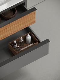 Sancos Мебель для ванной Delta 80 дуб красный/графит – фотография-10