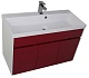 Aquanet Тумба с раковиной "Латина 100" бордо (179928) – картинка-14