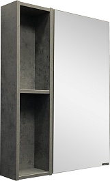 Comforty Зеркальный шкаф Осло 60 бетон серый – фотография-1