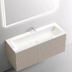 Sancos Тумба с раковиной Snob T 120 beige soft раковина Grace 121 CN7017 – фотография-3