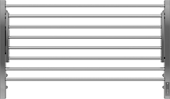 Terminus Полотенцесушитель электрический Горизонт П8 1000x600 хром – фотография-1