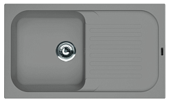 Florentina Мойка гранитная Арона 860 с крылом грей – фотография-1