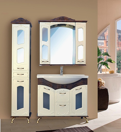 Атолл Зеркало-шкаф "Мастер и Маргарита" орех – фотография-6