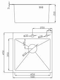 Hoffger Мойка для кухни 5045 Satin ECO – фотография-3