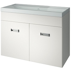 Какса-а Мебель для ванной Пикколо 80 подвесная, зеркало-шкаф – фотография-3