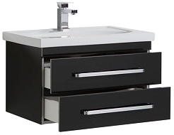 Aquanet Мебель для ванной "Сиена 70" черная подвесная (196508) – фотография-2