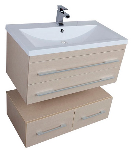 Aquanet Мебель для ванной  "Нота 90 лайт" светлый дуб (161319) – картинка-5