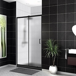BelBagno Душевая дверь в нишу 120/195 UNO-195-BF-1-120-P-NERO – фотография-2
