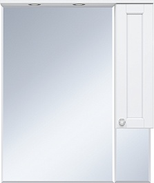 Misty Мебель для ванной Латте 85 R 2 ящика белая – фотография-4