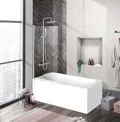 BelBagno Шторка на ванну 80/150 UNO-V-1-80/150-C-Cr – фотография-2