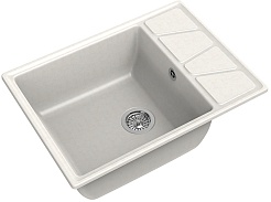 Granfest Мойка кухонная GF-V680L белый – фотография-1