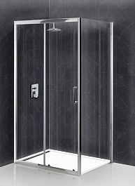 BelBagno Душевой уголок Uno 120/90 UNO-195-AH-1-120/90-C-Cr стекло прозрачное – фотография-1