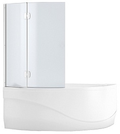 Aquanet Шторка на ванну AQ3-L матовое стекло – фотография-1