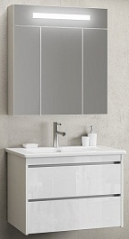  Мебель для ванной Фреш 80 белый/белый – фотография-1