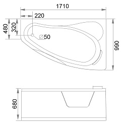 Gemy Акриловая ванна G9046 II B R – фотография-4