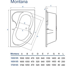 Koller Pool Акриловая ванна Montana 160x105 L – фотография-5