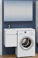 СанТа Мебель для ванной под стиральную машину Марс 100 L подвесная белая