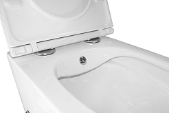 Azario Унитаз подвесной Grado AZ-046E-NR безободковый с функцией биде белый – фотография-12