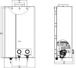 Royal Thermo Газовый проточный водонагреватель Piezo pro GWH 11 – фотография-3