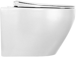 Azario Унитаз подвесной Keras white AZ-99046W безободковый белый – фотография-4