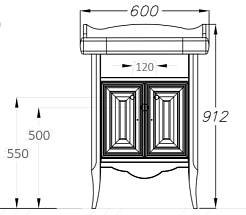 Opadiris Тумба с раковиной Лоренцо 60 белая – фотография-2