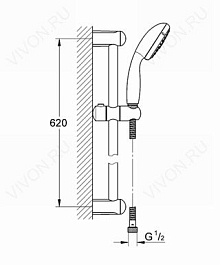 Grohe Душевой гарнитур "Tempesta New 100 27794000" – фотография-2