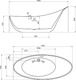 ABBER Акриловая ванна AB9234 190x80 – фотография-6