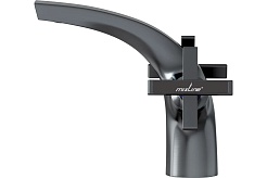 Mixline Смеситель для раковины 1/2 керамический ML38-04 "Graphite" графит – фотография-3