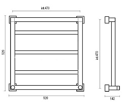 Margaroli Полотенцесушитель Brezza 711/3 – фотография-2