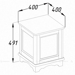 Opadiris Банкетка Клио 40 белёный бук – фотография-3