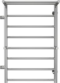 Terminus Полотенцесушитель водяной Анкона П8 500x800 БП500 левый с полкой хром – фотография-1