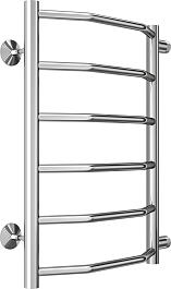 Terminus Полотенцесушитель водяной Виктория П6 400x600 БП500 хром – фотография-2