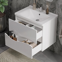 Volna Тумба под раковину Volna 60.2Y подвесная белая – фотография-3