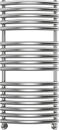 Terminus Полотенцесушитель водяной Капри П17 500x1200 хром – фотография-1