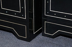 Misty Пенал для ванной Bella 35 R черный с кристаллами – фотография-4