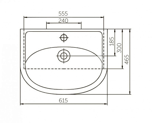 Merkana Тумба с раковиной Руно 60 – картинка-3