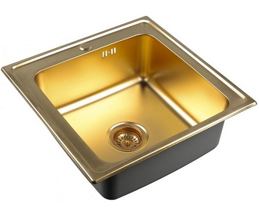 Zorg Кухонная мойка Inox PVD SZR-5050 BRONZE – фото, картинка, фотография-1