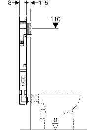 Geberit Cмывной бачок скрытого монтажа Sigma 8 109.791.00.1 для унитазов – фотография-4