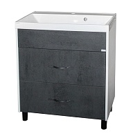 Mixline Тумба под раковину Сура 60 графит/белая