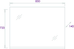 Onika Зеркало Хоуп 85.00 дуб денвер – фотография-4