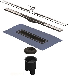 BERGES Wasserhaus Душевой лоток Simpel 800 090012 хром матовый – фотография-4