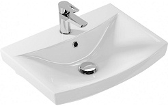 Onika Мебель для ванной Харпер 55.10 белая глянцевая/мешковина – фотография-10