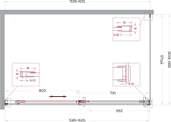 BelBagno Душевой уголок Soft Close-1 SOFT_CLOSE-1-AH-1-160/100-C-Cr 160x100 профиль хром стекло прозрачное – фотография-11