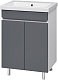 Misty Тумба под раковину Майна 60 графит/белая – фотография-7
