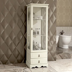 Opadiris Шкаф-пенал для ванной Клио 40 R слоновая кость – фотография-4