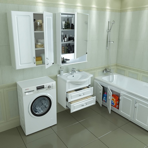 СанТа Тумба с раковиной Верона 60, подвесная – картинка-3