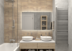 Continent Зеркало Trezhe Led 1200x700 – фотография-5