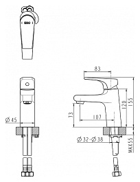 Promo Смеситель для раковины Vega F1119177CP – фотография-3